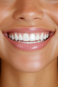 paciente de lentes de contato com um lindo sorriso em jundiai