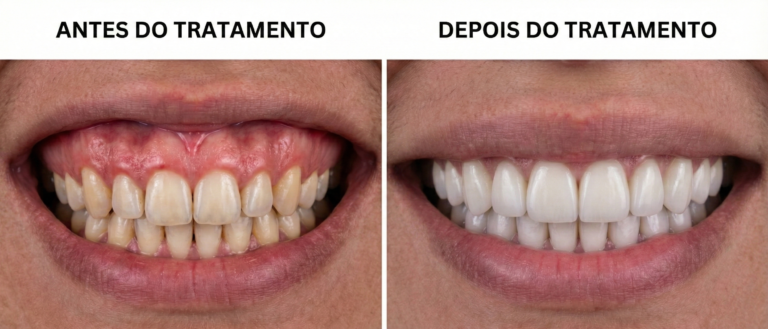 paciente da clinica odontologica vidaplena em jundiai antes e depois de um sorriso que era gengival.